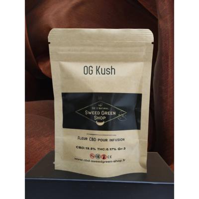 Fleur de CBD OG Kush - Indica - 16,9 % CBD - Indoor
